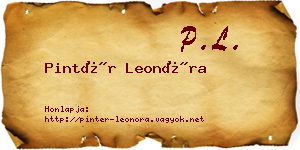 Pintér Leonóra névjegykártya